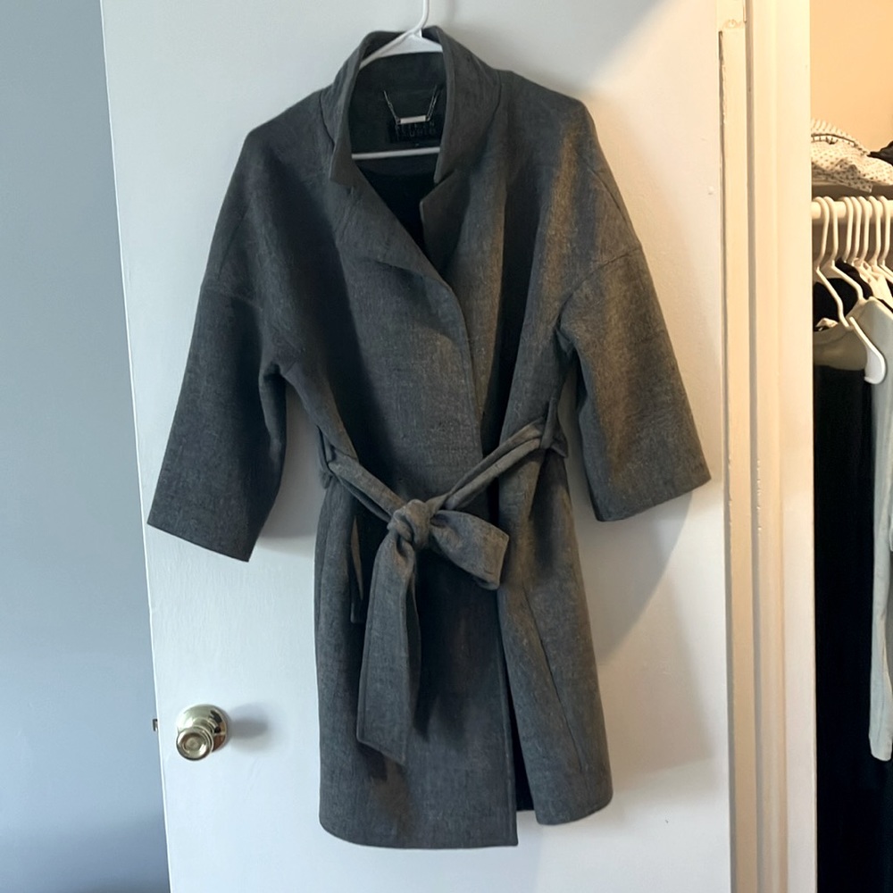 Gently worn gray Beymen studio coat
